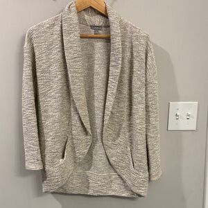 Talbots Soft Knit Cardigan in Heather Gray